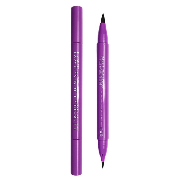 Love+Craft+Beauty Dark Dimension Dual Tip Liquid Liner Black | NEW | Waterproof - Picture 1 of 13